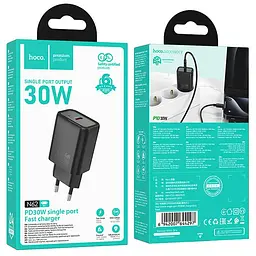 МЗП Hoco N62 Gentle PD30W (1USB-C) Black - мініатюра 3