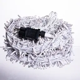 Новорічна гірлянда Різдвяна фея вулична GarlandoPro 100 м 1000 LED гірлянда на вулицю 8 режимів роботи білий провід Синій CF1000L100MWBL - мініатюра 7