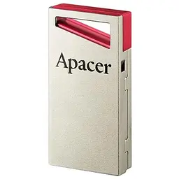 Флеш-накопичувач USB 64Gb AH112, Silver/Red, USB 2.0 (AP64GAH112R-1) Apacer teh0029077 - мініатюра 3