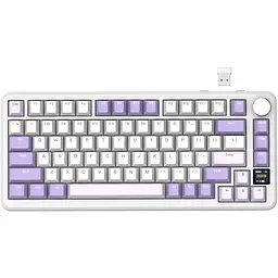 Клавіатура Attack Shark X85 Pro RGB Linear Blueberry Switches Wireless Lavender (AS-6972792471105-L) [166722]