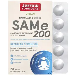 S-аденозилметіонін Jarrow Formulas SAM-e 200 20 таблеток