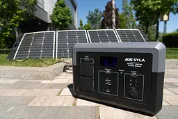 2E Портативна електростанція Syla, 1500 Вт, 1280 Вт/год, WiFi/BT, паралельне підключення, швидка зарядка - мініатюра 2