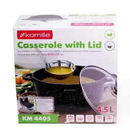 Каструля Kamille KM-4405 4,5л - мініатюра 6