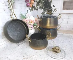 Набір посуду O.M.S. Collection 3041-IND-Bronze 7 предметів - мініатюра 2