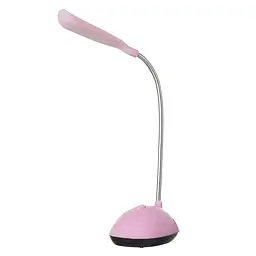 Настільна лампа світлодіодна рожева LED DESK Light X-7188 лід світильник на стіл на батарейках 3хААА - мініатюра 3