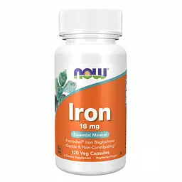 Залізо Iron 18 mg Ferrochel 120 vcaps
