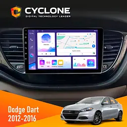 Штатна магнітола Dodge Dart 2012-2016 Cyclone C9-011 4x64, DSP Cyclone (НФ-00009748)