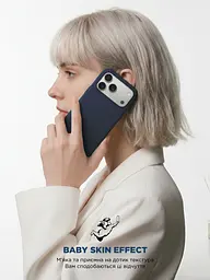 Силиконовый чехол с MagSafe для Apple iPhone 17 Pro Max, ICON2 MagCase, синий, противоударный, панель с мягкой подкладкой, защита всего корпуса, поддержка беспроводной зарядки, совместим с защитными стеклами и пленками, ArmorStandart (ARM86681) - мініатюра 9