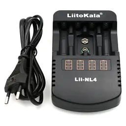 Зарядний пристрій для акумуляторів Liitokala 4 Slots, LED, Li-ion/Ni-MH/Ni-Cd/AA/ААA/AAAA/С (Lii-NL4) - мініатюра 4