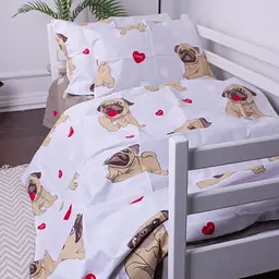 Комплект постільної білизни MirSon Kids Time 17-0566 Pug-dog дитячий - мініатюра 2