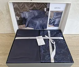 Турецька постільна білизна First Choice Cotton Satin Advina Eclipse євро - мініатюра 2