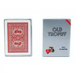 Карти гральні Modiano Old Trophy Moto 100% Plastic (red) (00462)