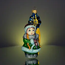 Ялинкова прикраса Різдвяні історії Колядниця Софійка скло (4820001045352) - мініатюра 2