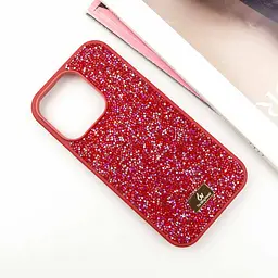 TPU чохол Bling World Rock Diamond для Apple iPhone 14 Pro (6.1) Червоний - мініатюра 2