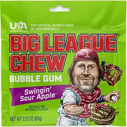Жувальна гумка Big League Chew Bubble Gum зі смаком яблука 60г - мініатюра 2