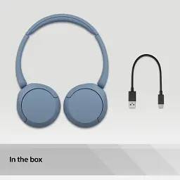 Навушники Sony On-ear WH-CH520 BT 5.2 SBC AAC Wireless Mic сині - мініатюра 2
