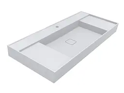 Умивальник Miraggio SOUL 1200 (8813394) Miramarble, Глянцевий, Підвісний, Білий - мініатюра 1
