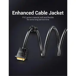 Кабель мультимедійний DVI to DVI 24+1pin 1.5m 2K 60Hz Dual Linik Vention (EAABG) - мініатюра 6