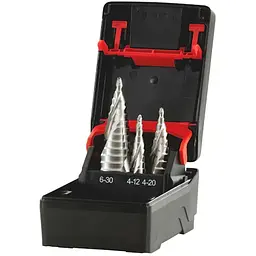 Набор ступенчатых сверл Wurth HSS SMART STEP (D4-30 мм), 3 шт. ZEBRA (арт. 0694450003)