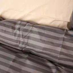 Комплект постільної білизни MirSon Ranforce Elite Elegant Stripes 110х140 см бежевий/шоколадний (2200011018621) - мініатюра 3