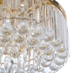 Люстра Brille торт стельова з підсвічуванням LED E14 40W Glass (BCL-612C/3) - мініатюра 2