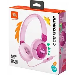 Навушники провідні дитячі JBL Junior 320 (JBLJR320PUR) фіолетові JBLJR320PUR - мініатюра 2