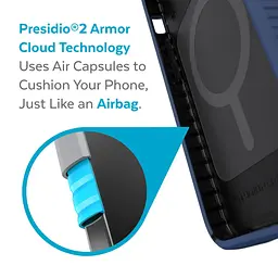 Чохол протиударний з антимікробним покриттям Speck Presidio2 Grip MagSafe 141759-9128 для Apple iPhone 13 (6.1") Blue - мініатюра 7