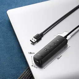 Хаб USB 3.2 Type A -> 4xUSB 3.2 Активний, 1м Чорний CM416 UGREEN - мініатюра 3