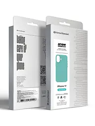 Силиконовый чехол с MagSafe для Apple iPhone 17, ICON2 MagCase, бирюзовый, противоударный, панель с мягкой подкладкой, защита всего корпуса, поддержка беспроводной зарядки, совместим с защитными стеклами и пленками, ArmorStandart (ARM86670) - мініатюра 10