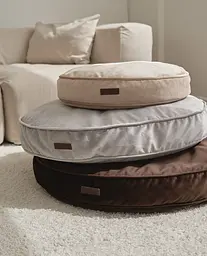 Лежак-подушка ортопедична для собак "Pearl" з ефектом пам'яті Memory Foam бежевий М 85см - мініатюра 3