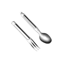 Набір туристичного посуду NexTool Portable Stainless Steel Tableware, нержавіюча сталь (NE20133) - мініатюра 5