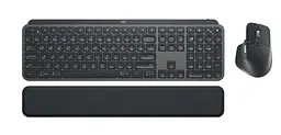 Комплект: клавіатура, миша, бездротовий Logitech MX Keys Combo for Business Graphite US (920-010933)