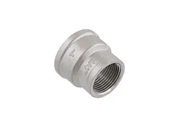 Муфта RAFTEC 1"Вх 3/4"В латунь, ВВ, DN25х20, нікель, MP0302 - мініатюра 2