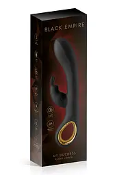 Вібратор-кролик Black Empire My Duchess 19 см чорний - мініатюра 5