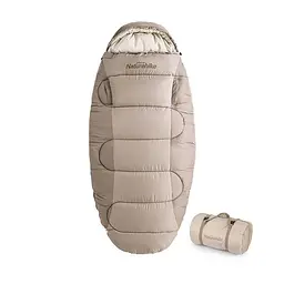 Спальний мішок Naturehike PS200 NH20MSD03 правий (Бежевий)