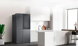 Холодильник LG SBS 179x91х74 холодильне відділення 414 л морозильне відділення 233 л 2 двері А+ NF Door in door чорний матовий (GC-Q257CBFV) - мініатюра 2