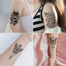 Набір дитячих тимчасових татуювань "Чорні міні №4" black-tattoo-mini-set-4-H - мініатюра 9