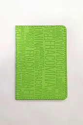 Обкладинка на паспорт-книжку "Літери" PDV-06 Color-it (6973795230508) Салатовий
