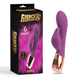 Вібратор кролик Fierce Euphoria G Knight 20.5 см фіолетовий - мініатюра 2