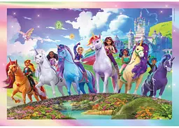 Пазл Clementoni SuperСolor: Кінна прогулянка, Академія Єдинорогів, Netflix (SuperСolor - Unicorn Academy Puzzle - 104 pcs.), 104 ел. (25091) - мініатюра 2