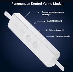 Компьютерные колонки Kisonli X21 Bluetooth, 20W, USB, RGB light, White - мініатюра 5
