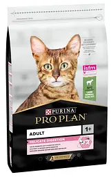Сухий корм PRO PLAN Adult 1+ Delicate Digestion для дорослих котів з чутливим травленням та вибагливих до їжі, з ягням 3 кг (7613035846708)