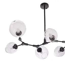 Люстра Brille молекула в зал E27 60W BK (BL-338C/6) - мініатюра 7