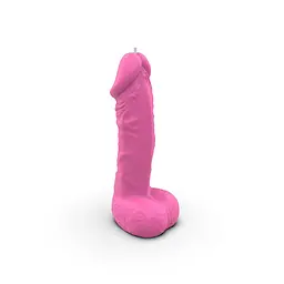 Свічка у вигляді члена Pure Bliss Mini Pink 15 см - мініатюра 4