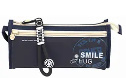 Пенал-гаманець 26757S Smile, 1 відділення, з кишенею, 22х6х10см, поліестер, в пакеті (8591662267570) Синій