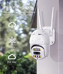 Камера відеоспостереження для вулиці XPRO PTZ з поворотним механізмом Wi-Fi CF26, 4 мм + 12 мм HD1080P 2 MP (41560-15964_1423) - мініатюра 7