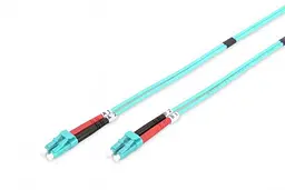 Волоконно-оптичний патч-корд Assmann, дуплекс, LC to LC MM OM3 50/125 μ, 2 м DK-2533-02/3 Turquoise - мініатюра 2
