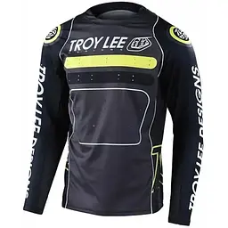 Велоджерсі Troy Lee Designs Sprint Jersey Drop In Black/Green M (1106-323326013)