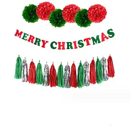 Новогодние гирлянды Merry Christmas разноцветные