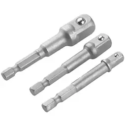 Адаптер для інструменту Tolsen комплект 1/4 ",3/8" x65мм 1/2 "x70мм, 3 шт (77864)